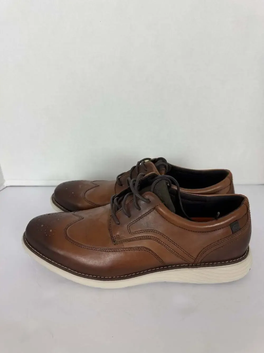 Rockport Men's Garett Wingtip Oxford Shoes in Cognac